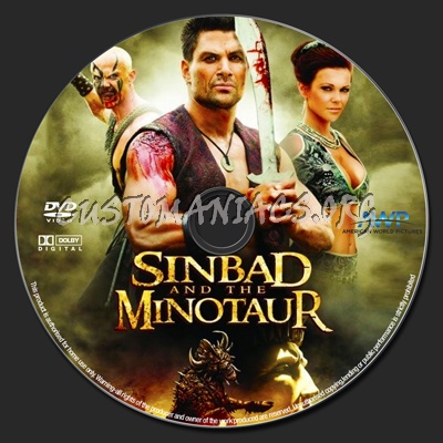 Sinbad And The Minotaur dvd label