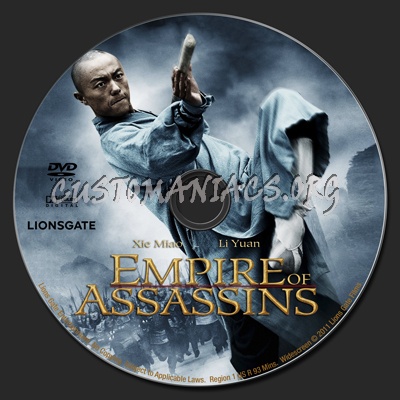 Empire of Assassins dvd label