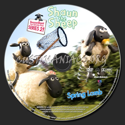 Shaun the Sheep - Spring Lamb dvd label