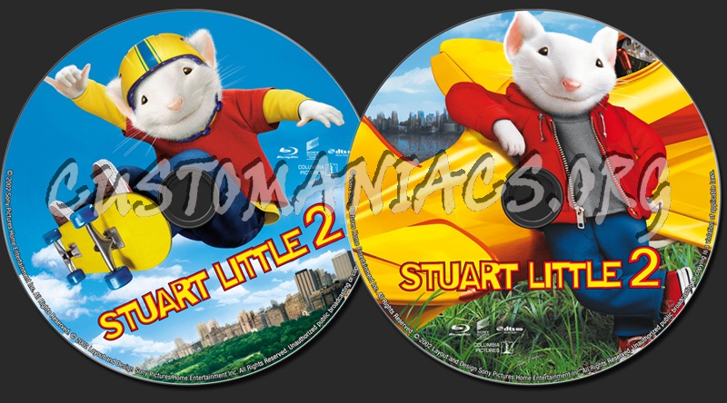 Stuart Little 2 blu-ray label