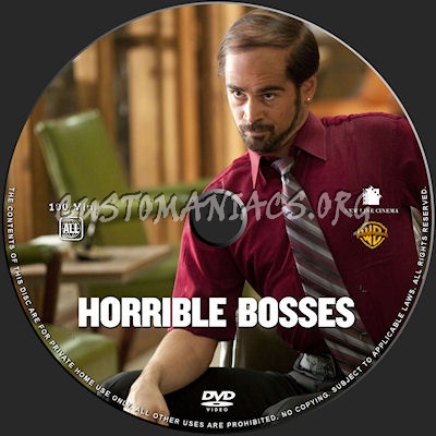 Horrible Bosses dvd label