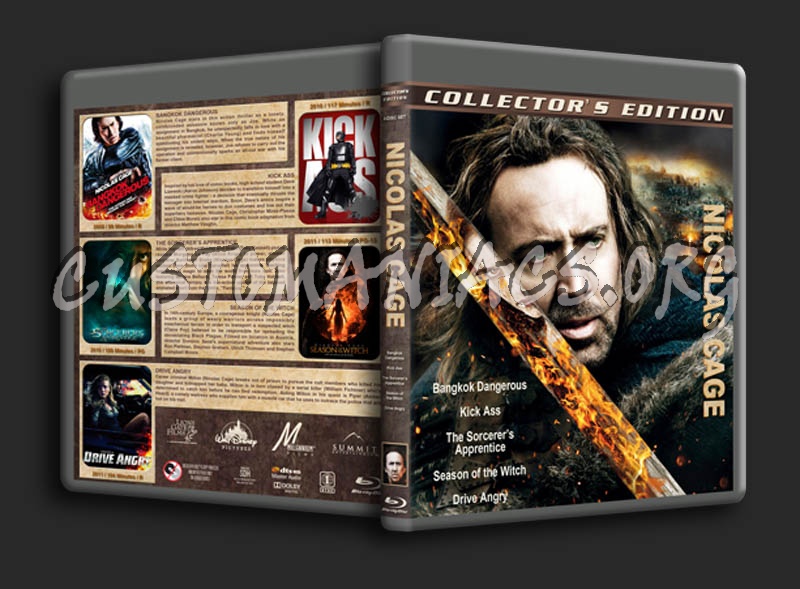 Nicolas Cage Collection blu-ray cover