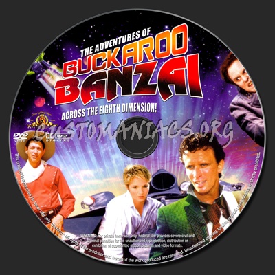 The Adventures of Buckaroo Banzai Across the 8th Dimension dvd label