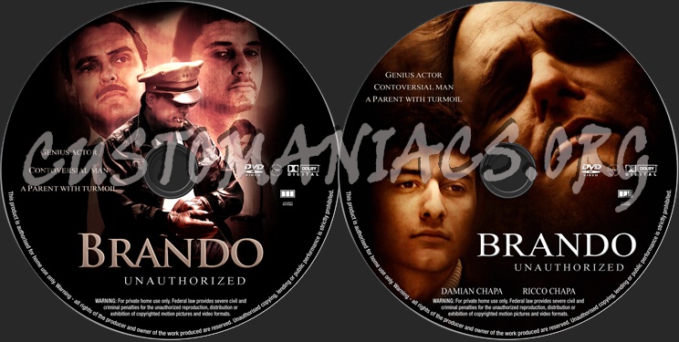 Brando Unauthorized dvd label