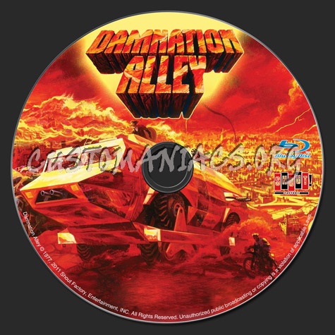 Damnation Alley blu-ray label