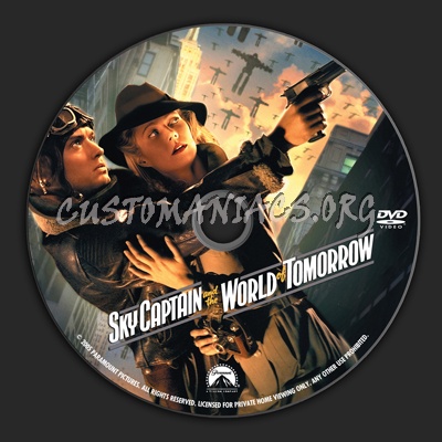 Sky Captain And The World Of Tomorrow dvd label