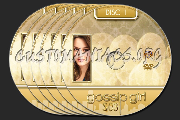 Gossip Girl Season 3 dvd label