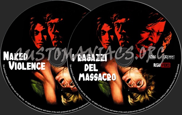 Naked violence (I ragazzi del massacro) dvd label