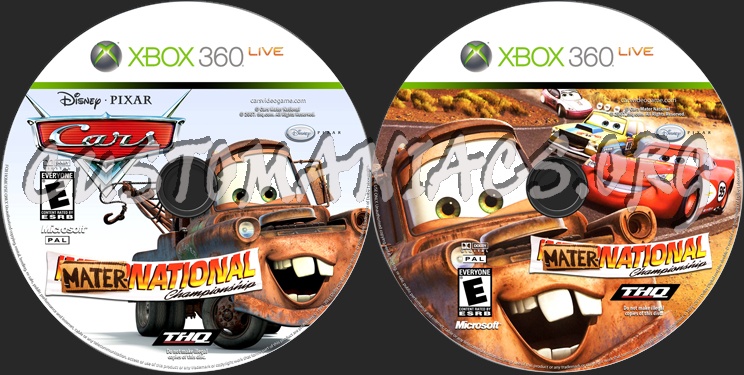 Disney Cars Mater-National dvd label
