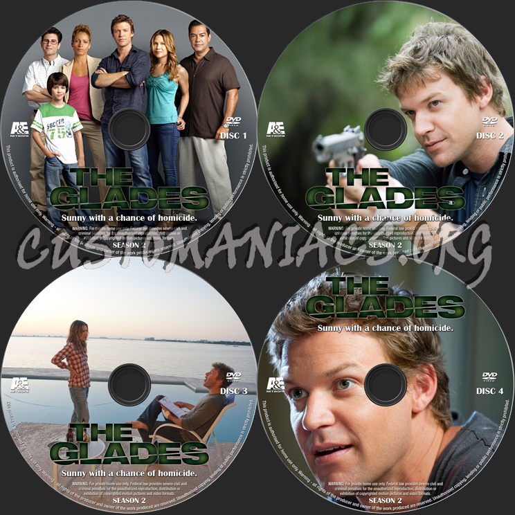 The Glades Season 2 dvd label