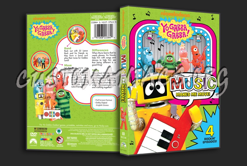 Yo Gabba Gabba! Music Makes Me Move! dvd cover