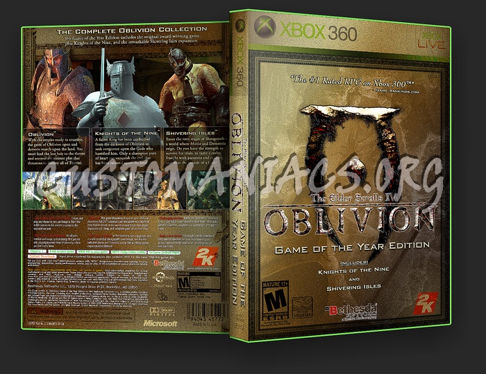 The Elder Scrolls IV: Oblivion - Game of the Year Edition dvd cover
