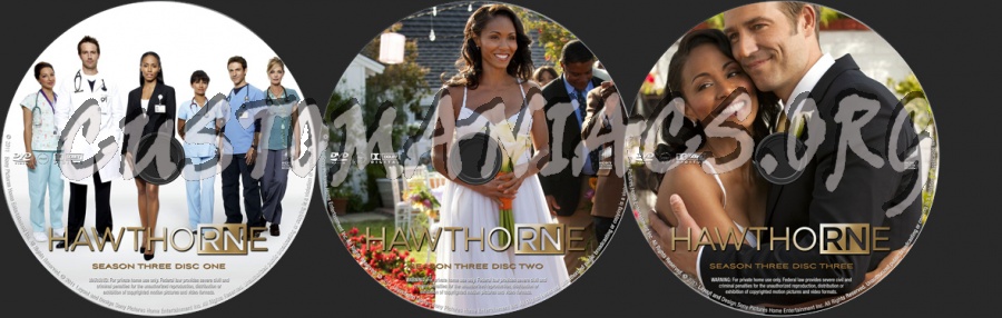 Hawthorne Season 3 dvd label