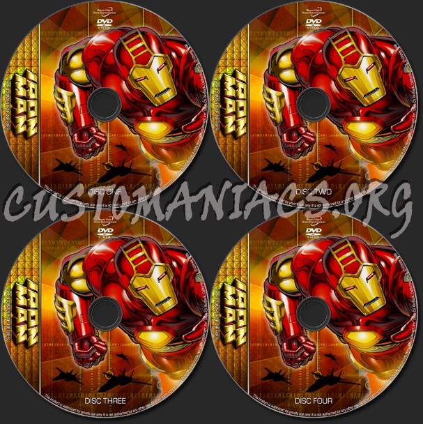 Iron Man (1994) - TV Collection dvd label