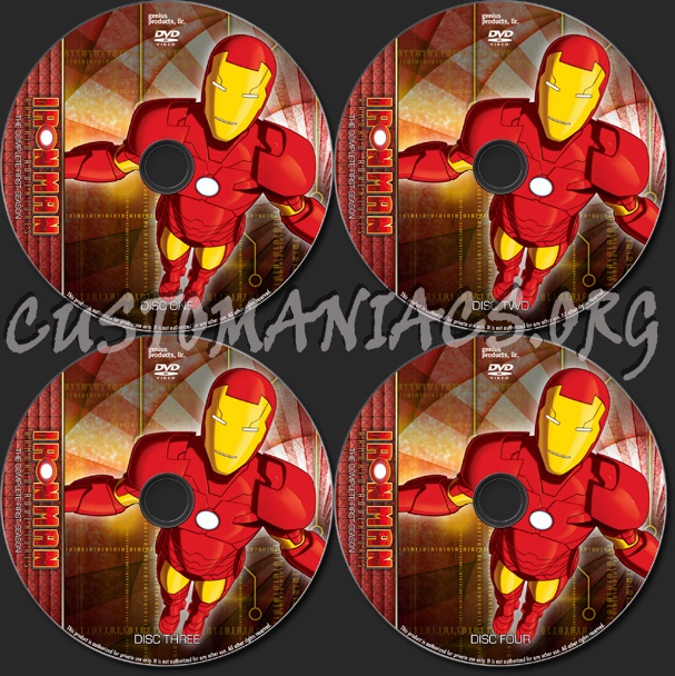 Iron Man Amored Adventures - TV Collection dvd label