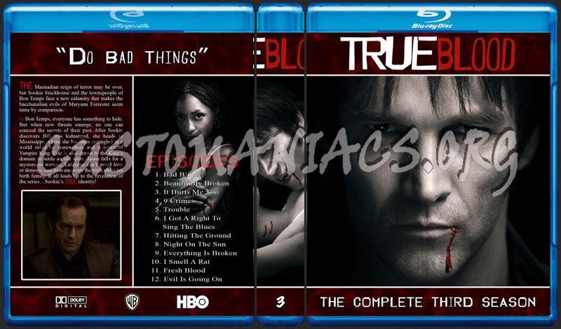 True Blood Seasons 1- 4 blu-ray cover