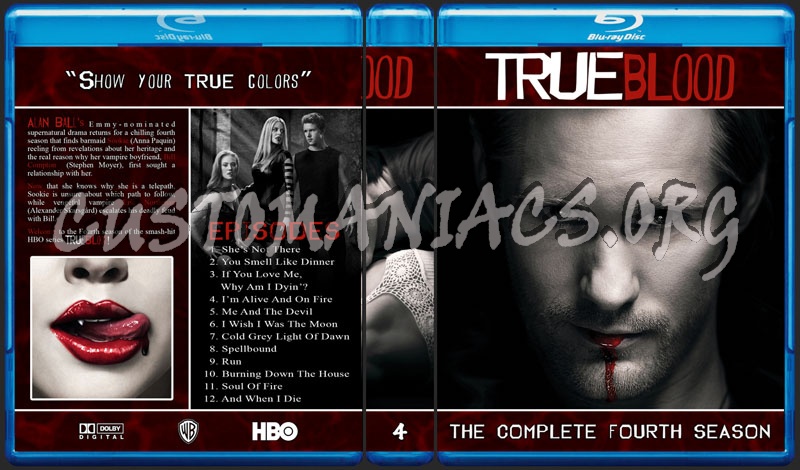 True Blood Seasons 1- 4 blu-ray cover