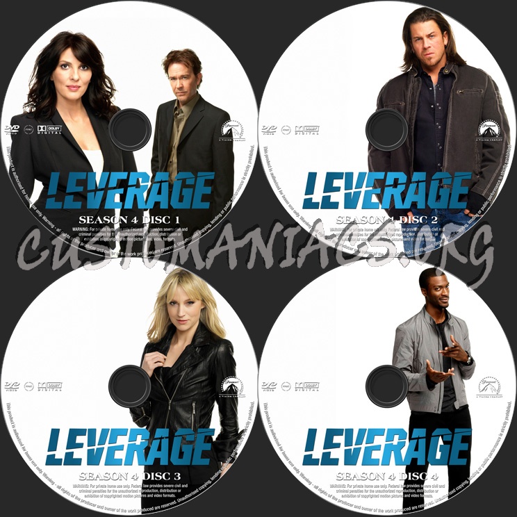 Leverage Season 4 dvd label