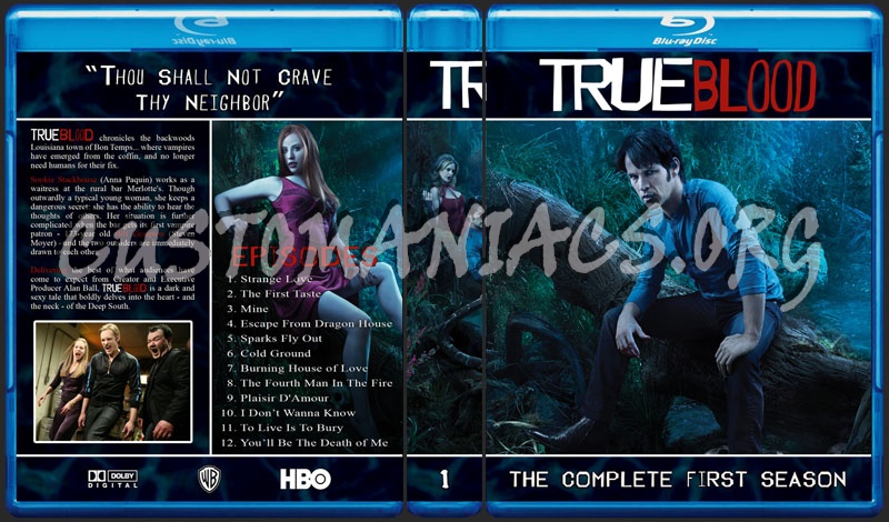 True Blood Seasons 1-4 blu-ray cover