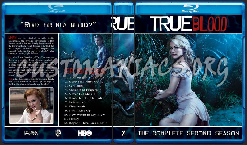 True Blood Seasons 1-4 blu-ray cover