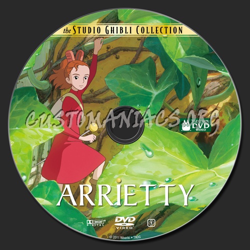 Arrietty dvd label