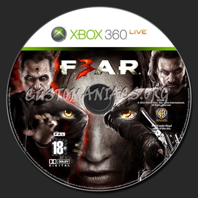 Fear 3 dvd label