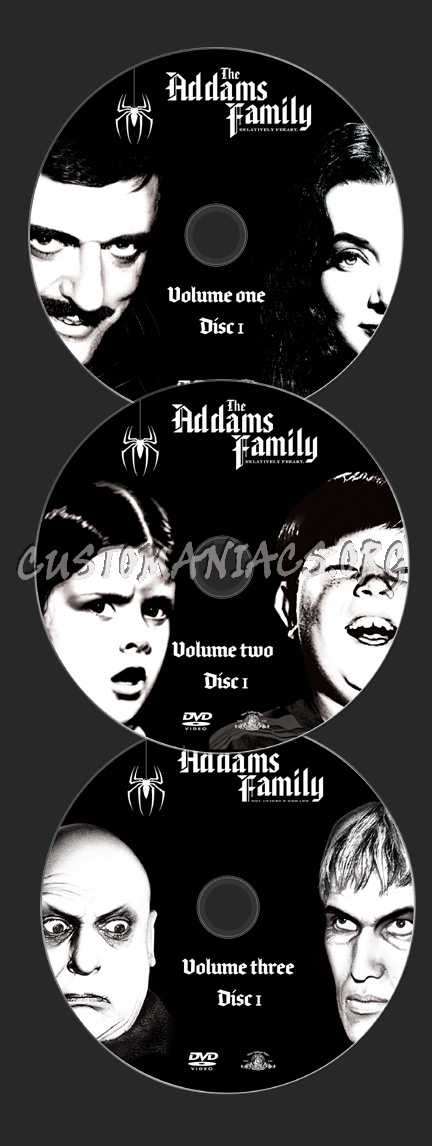 The Addams Family dvd label