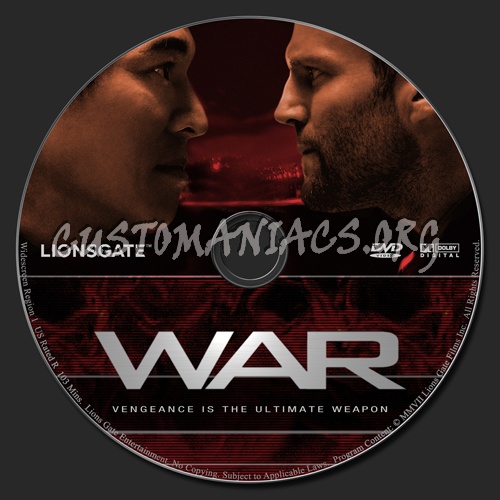 War dvd label