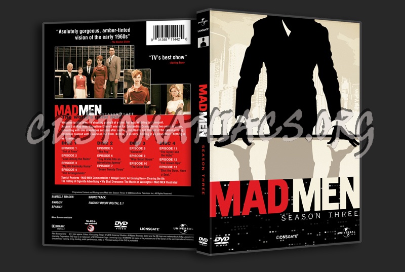 Mad Men - Season 3 dvd cover