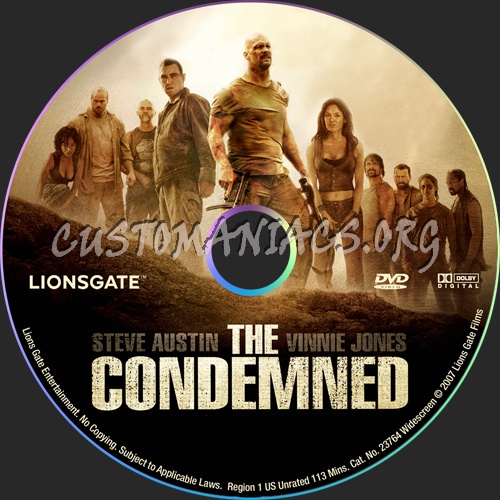 The Condemned dvd label