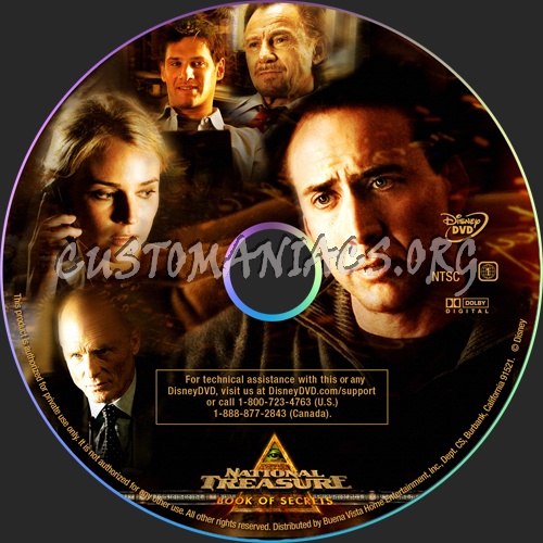 National Treasure_Book of Secrets dvd label