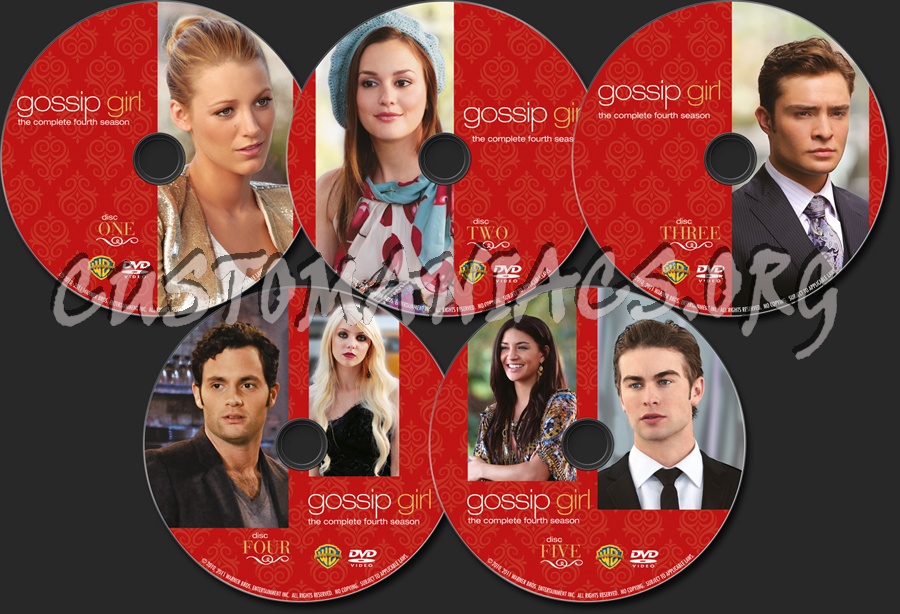Gossip Girl Season 4 dvd label