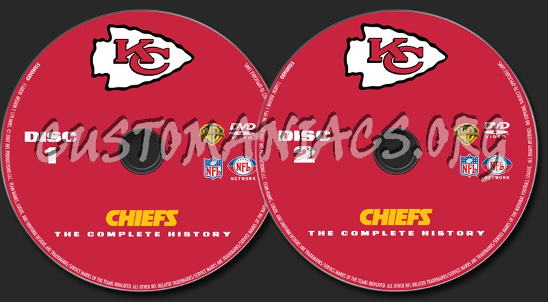 NFL Chiefs The Complete History dvd label