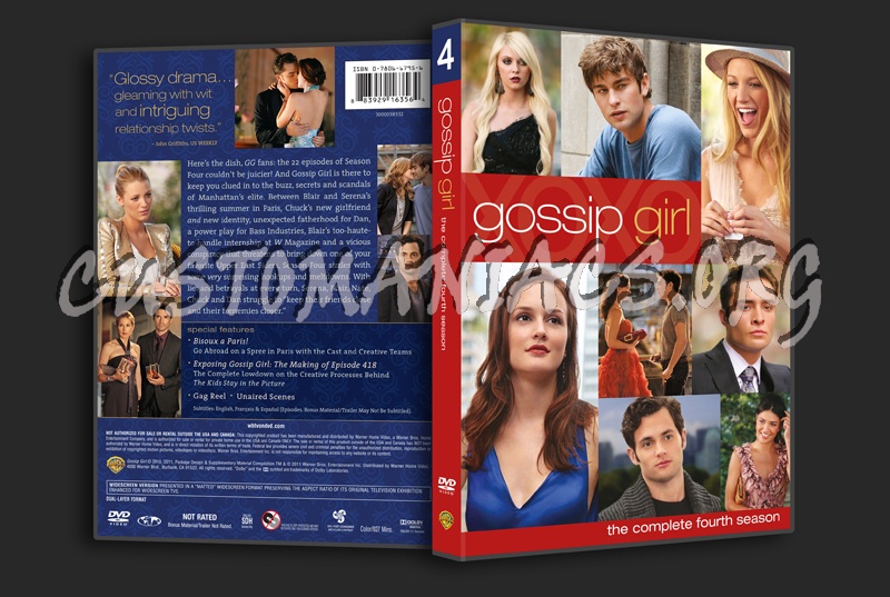 Gossip Girl Season 4 dvd cover