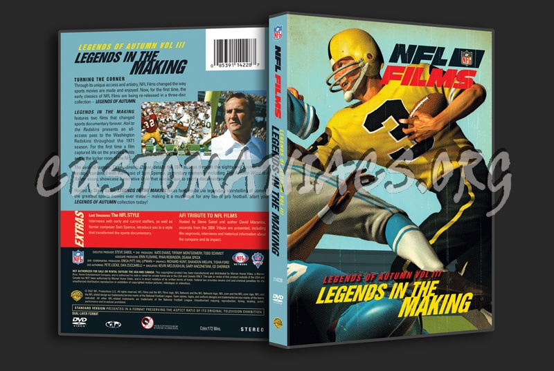 NFL Films Legends of Autumn Volume 3 dvd cover