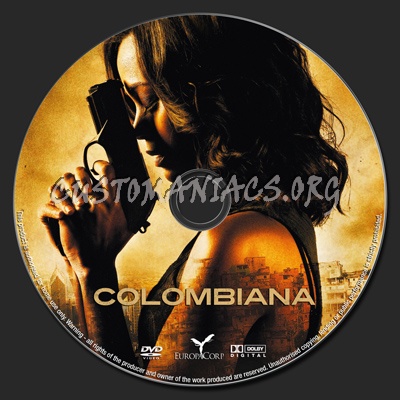 Colombiana dvd label