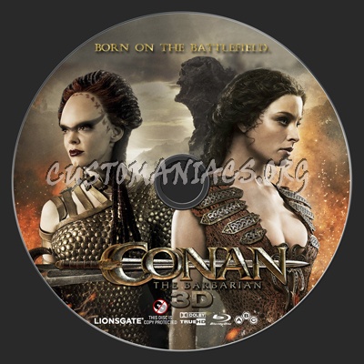 Conan 3D (2011) blu-ray label