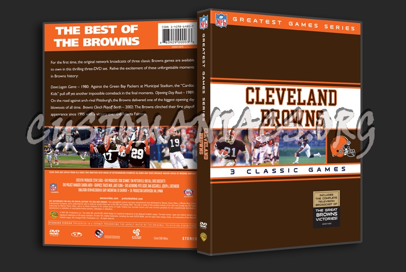 NFL Greatest Games Series Cleveland Browns dvd cover