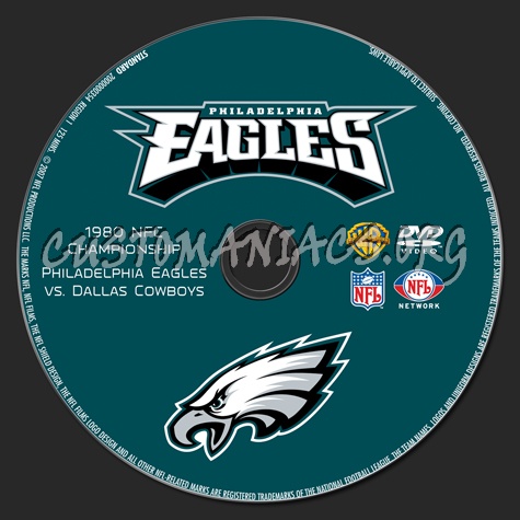 NFL Greatest Games Series Philadelphia Eagles dvd label