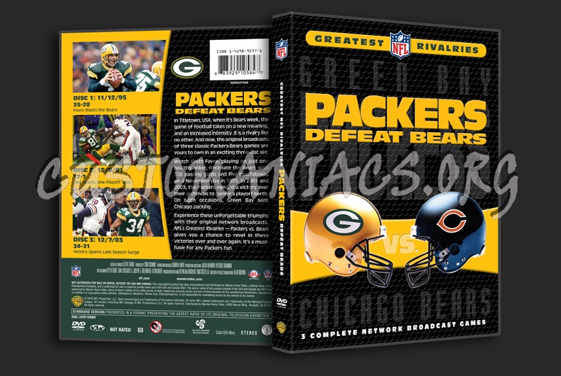 NFL Greatest Rivalries Green Bay Packers Defeat Bears dvd cover