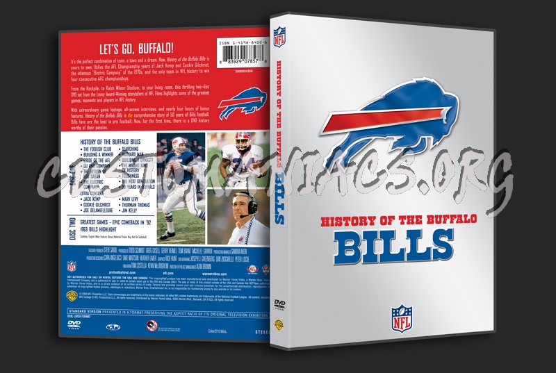 NFL History of the Buffalo Bills dvd cover