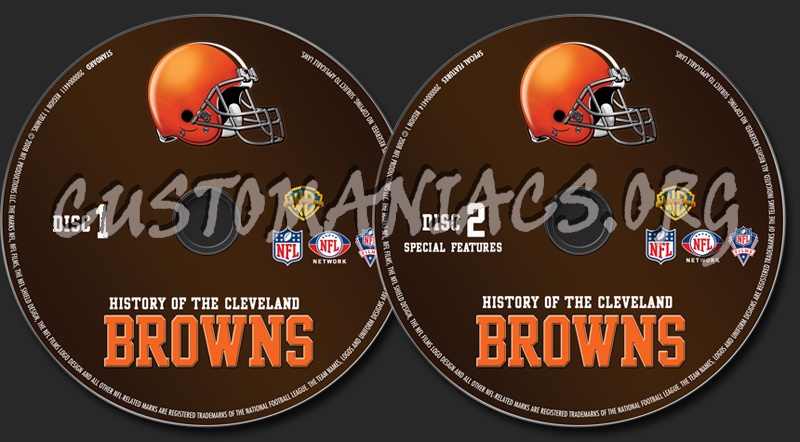 NFL History of the Cleveland Browns dvd label
