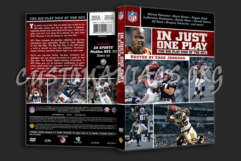 NFL In Just One Play dvd cover