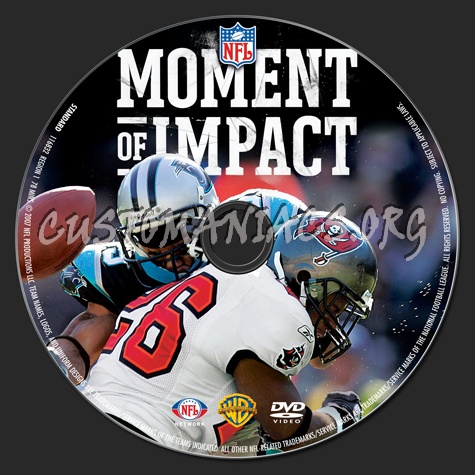 NFL Moment of Impact dvd label