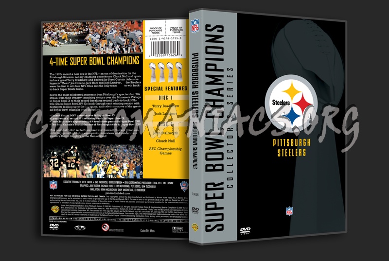 NFL Pittsburgh Steelers Super Bowl Champions dvd cover