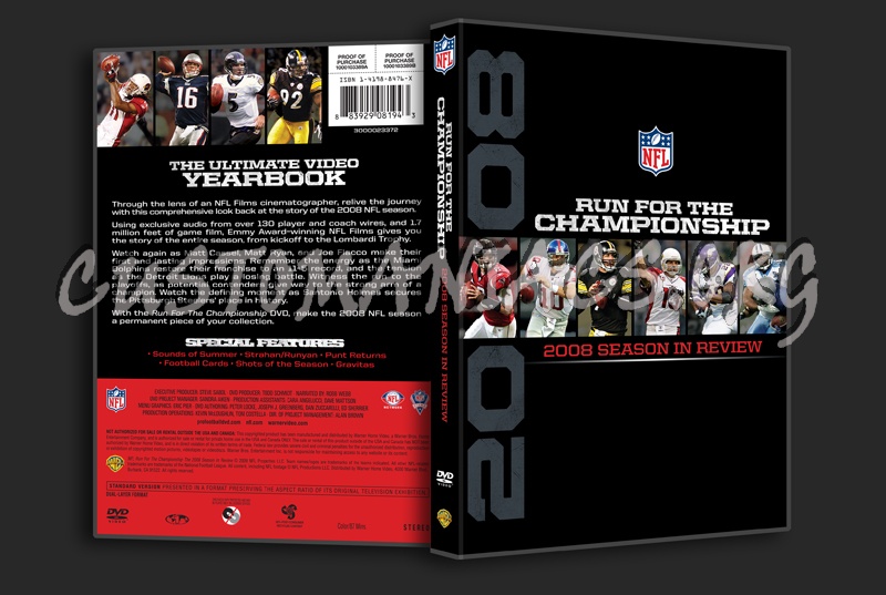 NFL Run for the Championship 2008 dvd cover