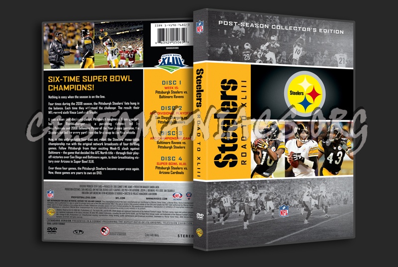 NFL Steelers Road to XLIII dvd cover