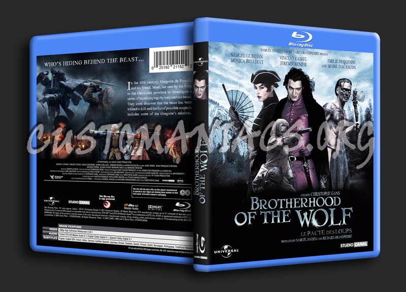 Brotherhood Of The Wolf blu-ray cover