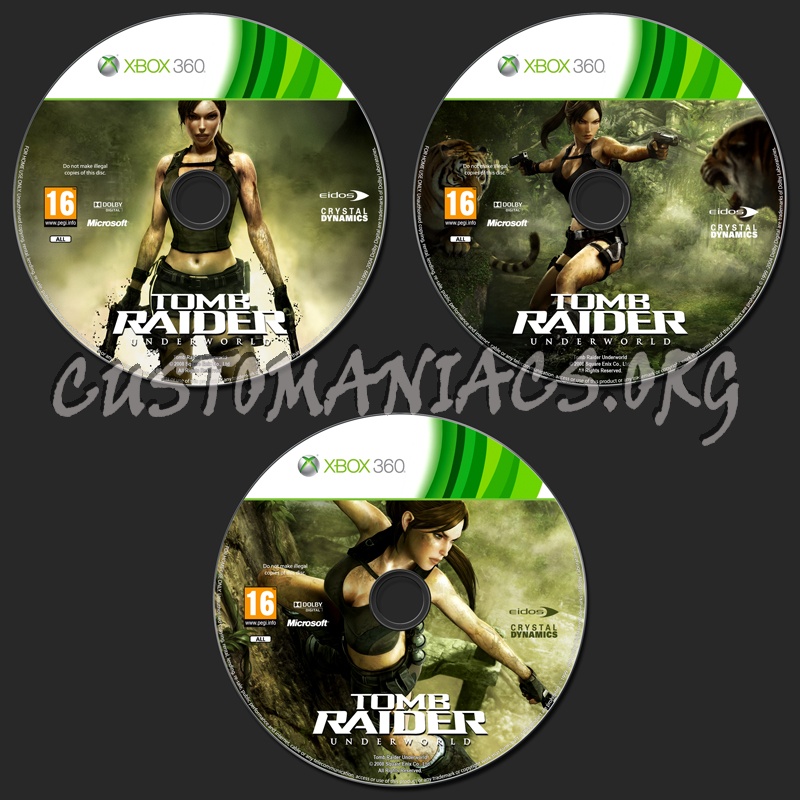 Tomb Raider: Underworld dvd label