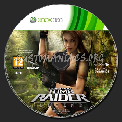 Tomb Raider: Legend dvd label